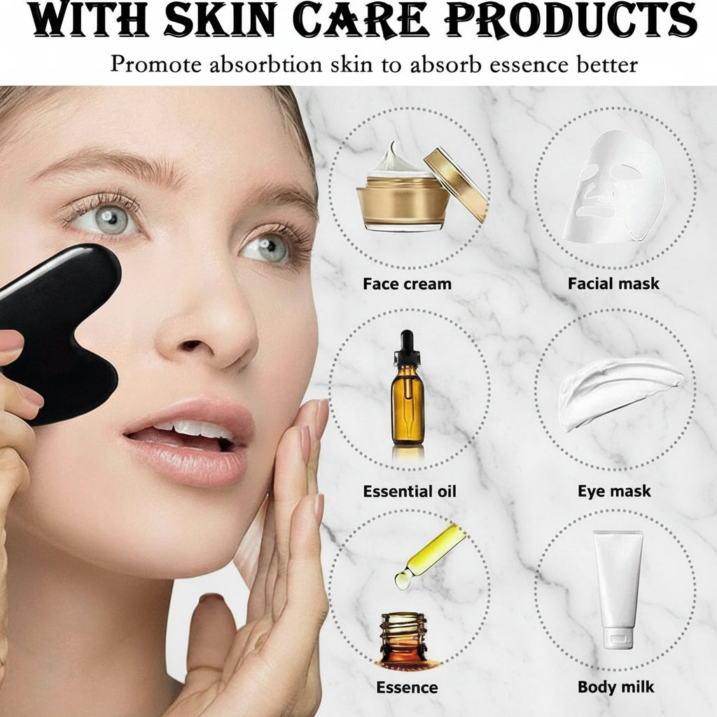 Restova Ice Glow Facial Roller & Gua Sha Set