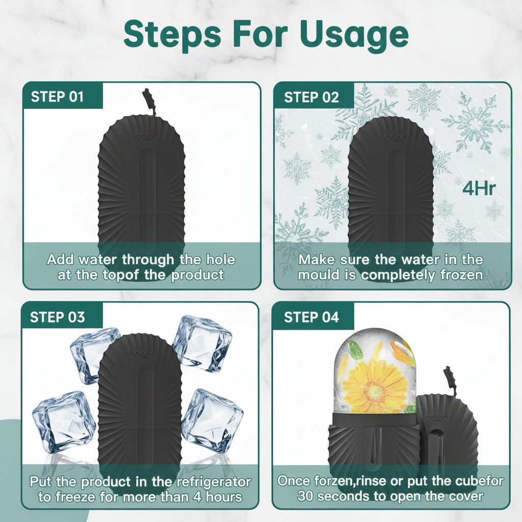Restova Ice Glow Facial Roller & Gua Sha Set